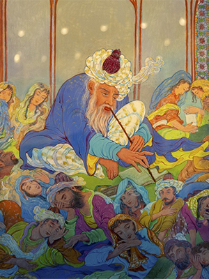 بررسی رابطه ميان موضوع و نوع تركيب‌بندی و فام‌های رنگی مطابق با آنها در آثار نگارگری ايرانی